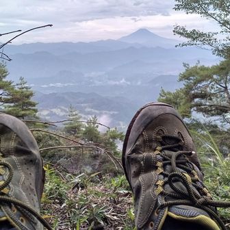 お気に入りのボロボロ登山靴😆