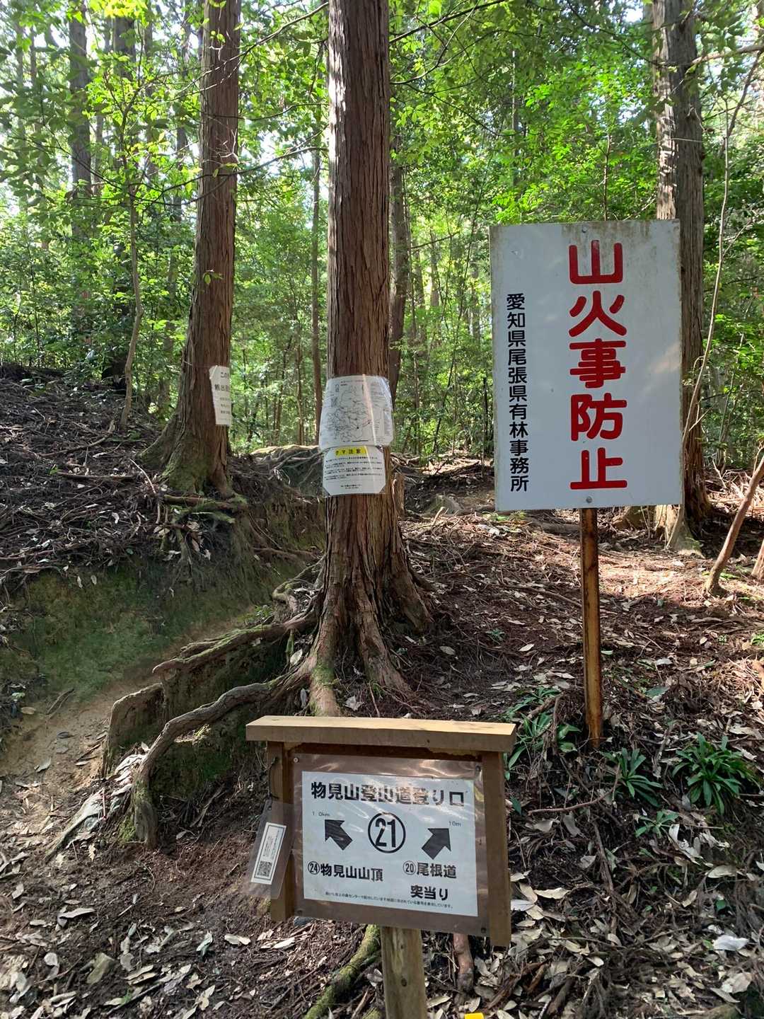 登山口😊ベンチで🥤休憩してからね