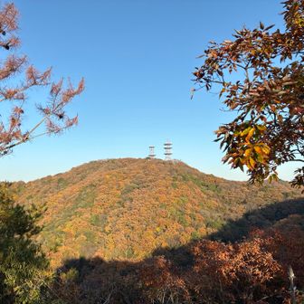 オレンジ色の茶臼山
キレイだー😍
今日は行けないけど
行きたかった😫