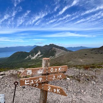 支笏湖と風不死岳