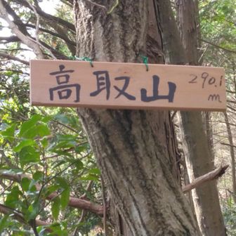高取山（肥前鷹取城本丸跡）290.1m
