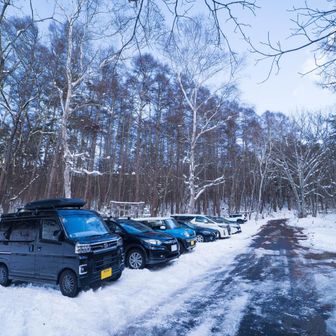 別荘地を進み一の鳥居着