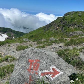 御室小屋到着
もうすぐ山頂
ツァーに甘えて下調べができてなく、この先山頂がワクワクドキドキな事知らなかった😂