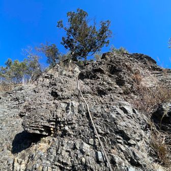 中岩直下取付き❗️
ここは垂直ですが先程のタテバイよりホールドがしっかりあるので登りやすいです。