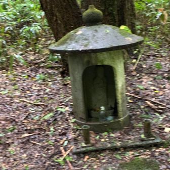 イチョウの木の前のお地蔵さん