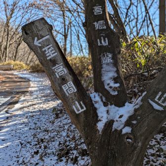 峠に出たよ。
ここまで車で来れるんだ。
路面凍結してるので諦めて下から歩いています😙