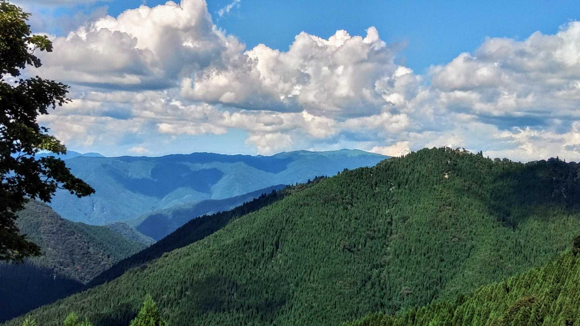思いがけず、ここからも氷ノ山が望める。