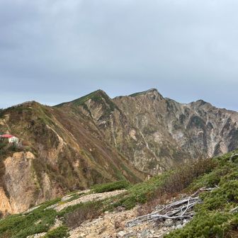 鹿島槍ヶ岳もそろそろ見納め