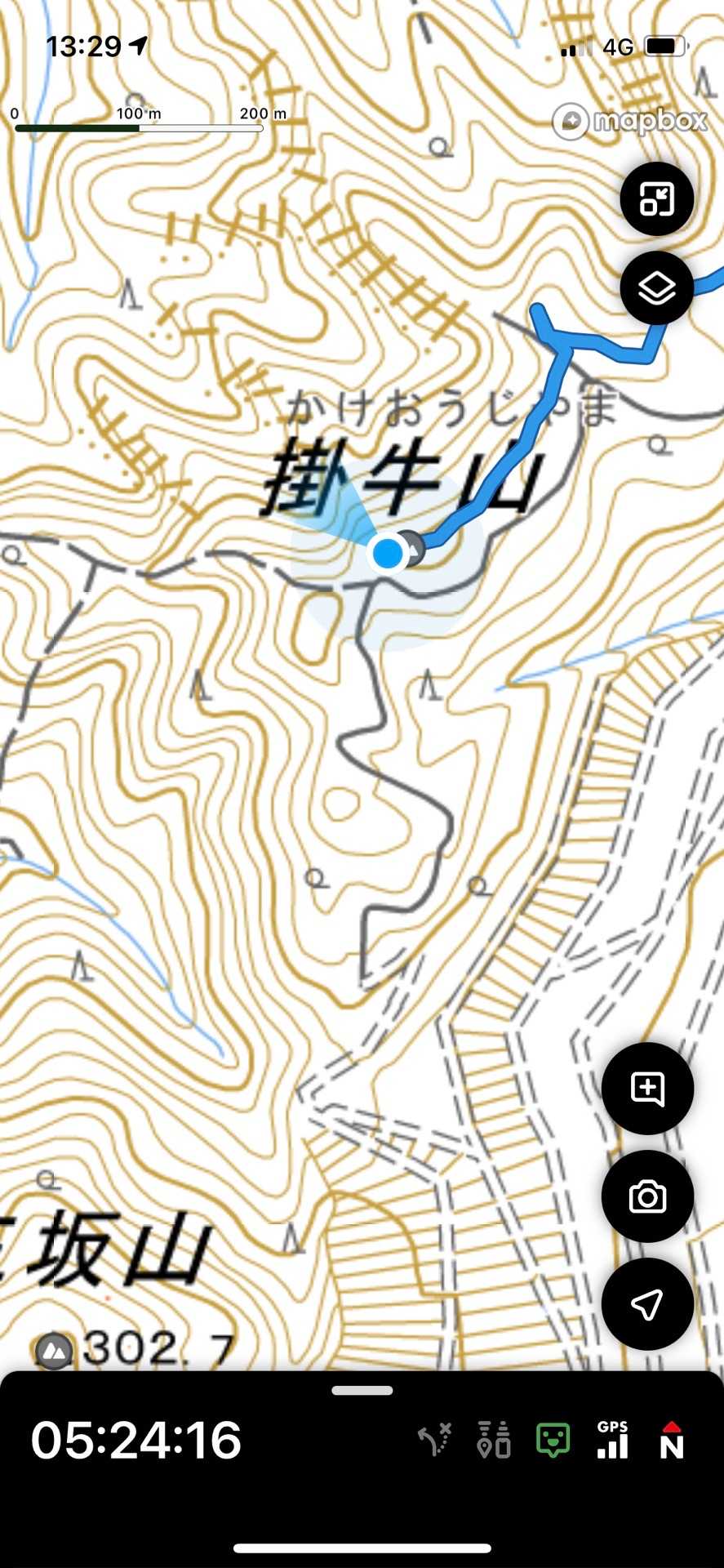さあ、次は三坂山へ⛰
地図からも三坂山へ最短で抜けられるルートが限られている様子がわかる🤔
川を避けた辺りから山頂手前までの途中が、
厳しくなりそう😅