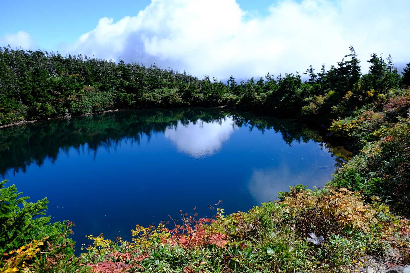 八幡平登山口-めがね沼-八幡平-源太森-見返峠 周回コースの写真