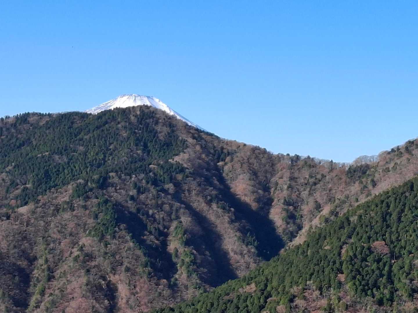富士山チラッ