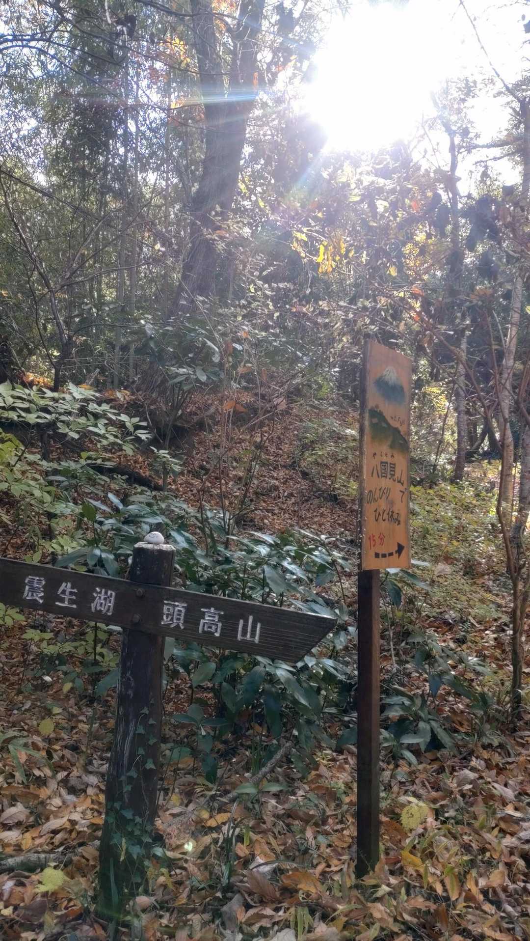 震生湖の前に
右に寄り道
