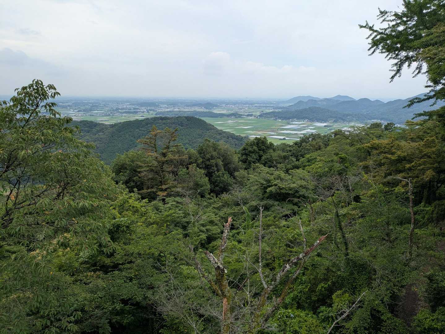 謙信平からの右側は三毳山方面の展望