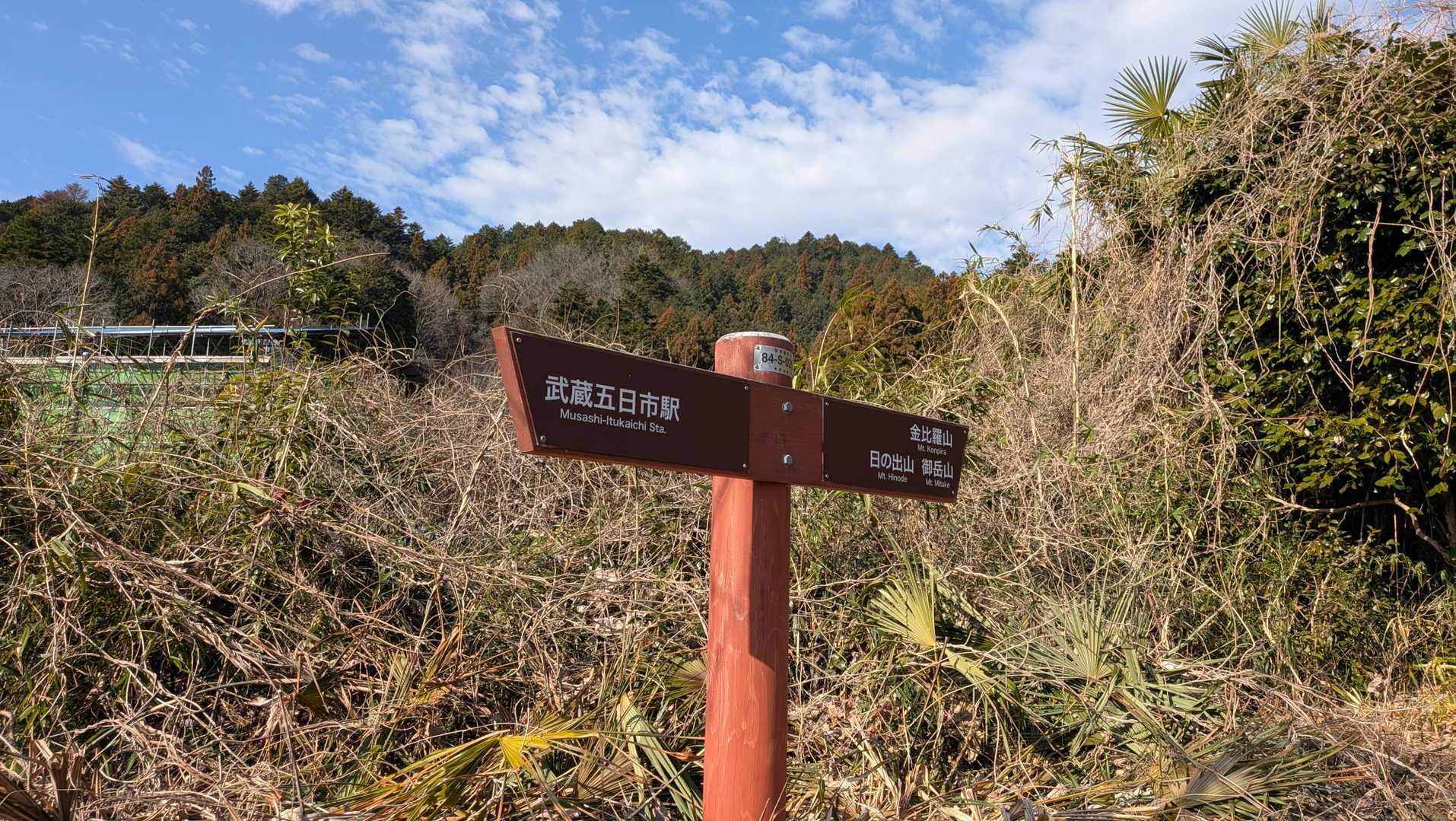 市街地を抜け、登山道脇へ。
この頃は元気でした♪