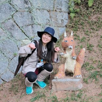 ごんげん山で
キツネのポーズ🦊