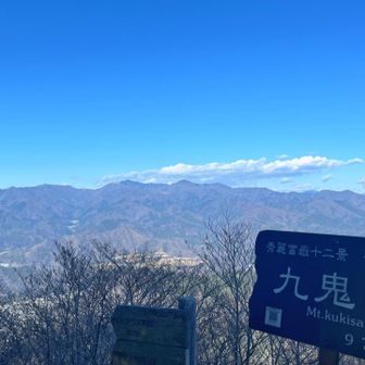 九鬼山から
小金沢連嶺がキレイに見えました