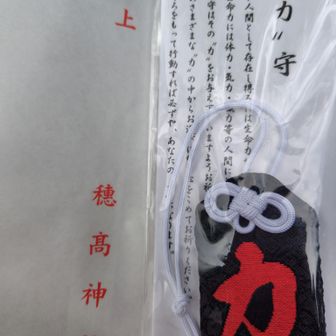 お守り買いました。

力！！！！

シンプルでよい。力、ほしい。