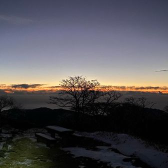 水平線が染まってきた