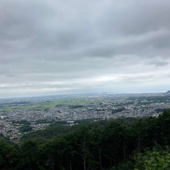 弘法山から相模湾方面。