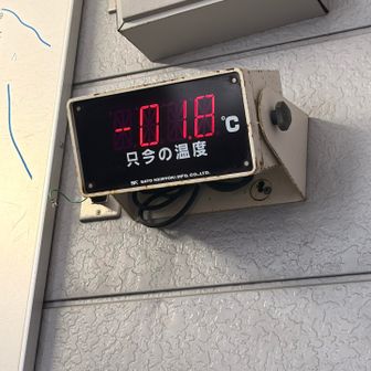 山頂ロープウェイ駅内は−1.8℃
外は−4.8℃❄️
でも寒さは全く感じない✨