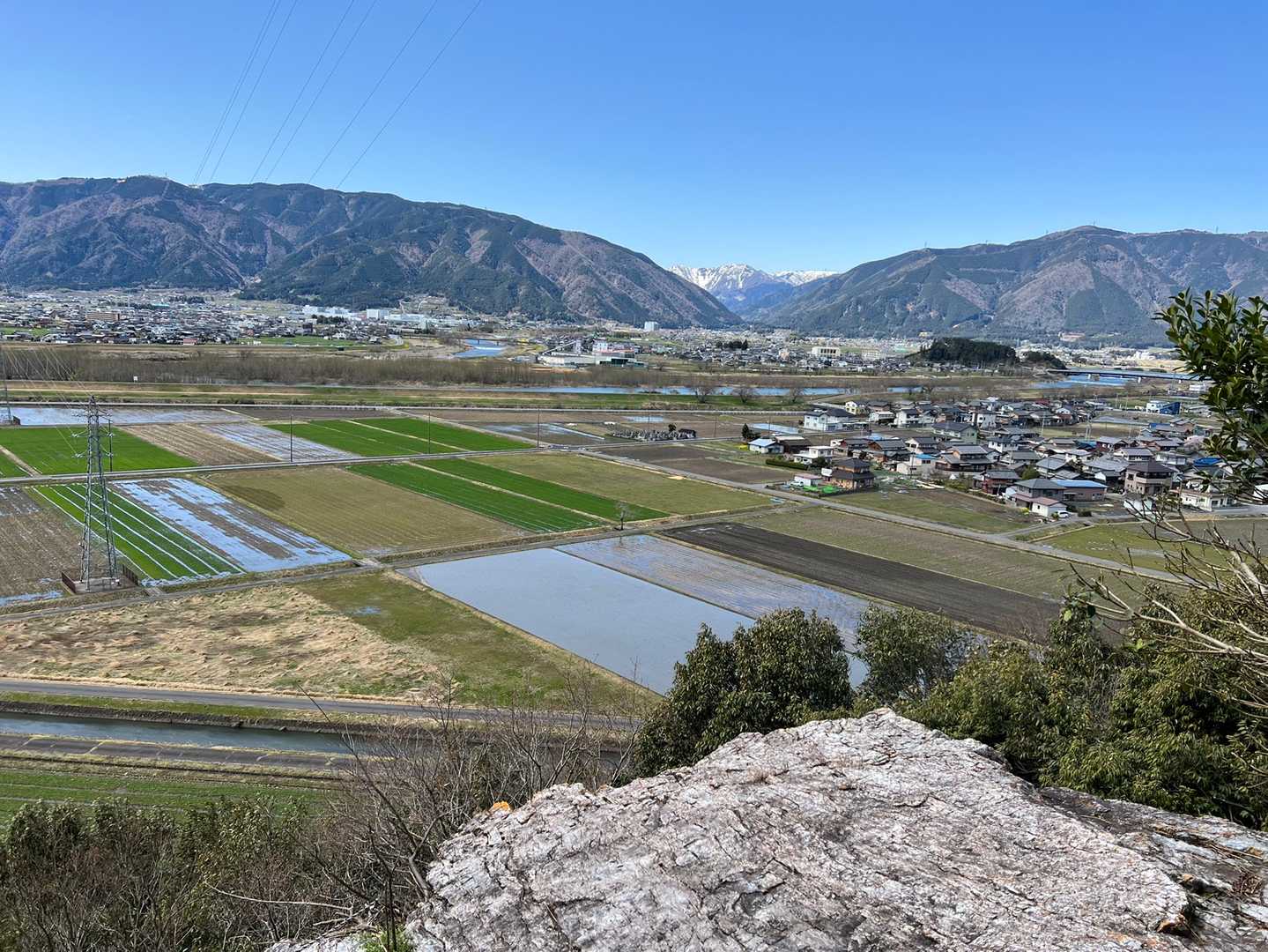 岩の上からの眺め