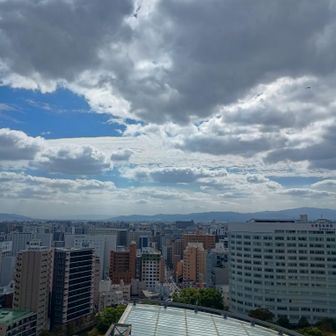 なかなかの眺め。約60mですて。

まわりの高さも揃ってるのは空港が近いからかしら。

屋上展望台は土日祝のみ開放で入れません。
残念。そういえば10年前もそうやったな…

ということで、また階段おりて、おしまい。

