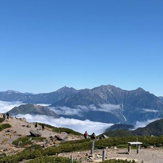 ✨✨

⬅️手前、雲海にぽっかり焼岳🤔