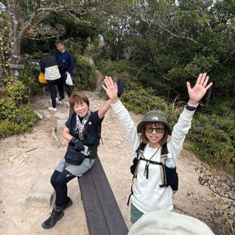 山頂にて🤗🤗🤗