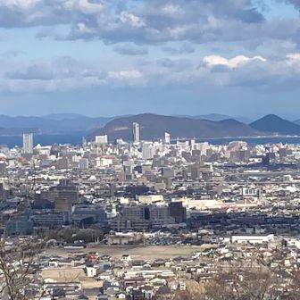 高松市街方面。