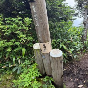 堂岩山。ここから稜線歩きのはずが。