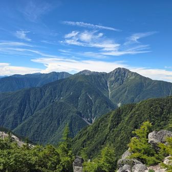 去年登った白根三山