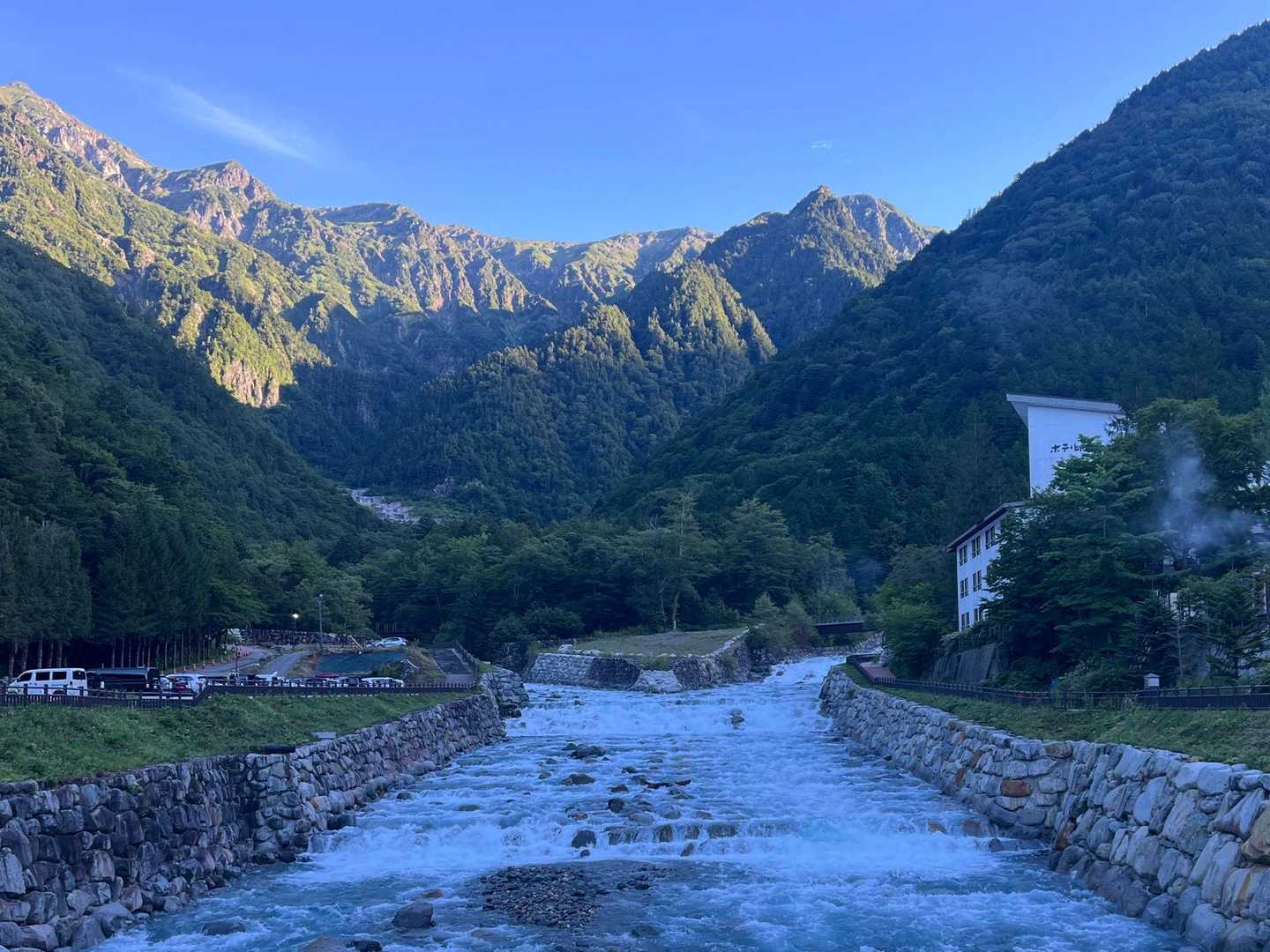 この時点では見事な快晴☀️

やはり川の水量は多いような？