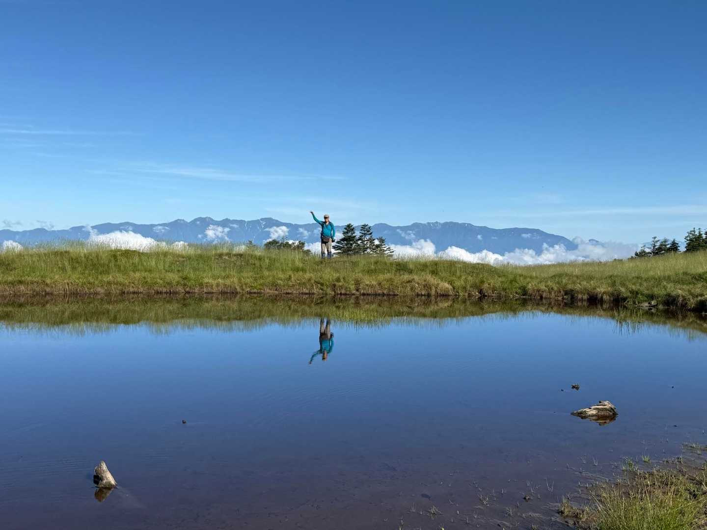 天空の池に到着🪞