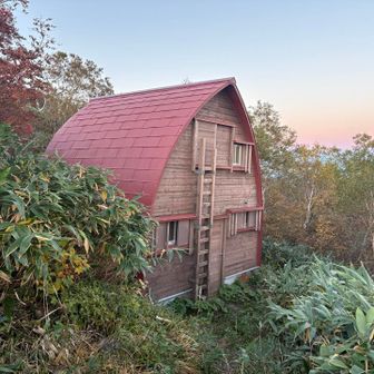 避難小屋
昨晩お一人宿泊されてたらしい
