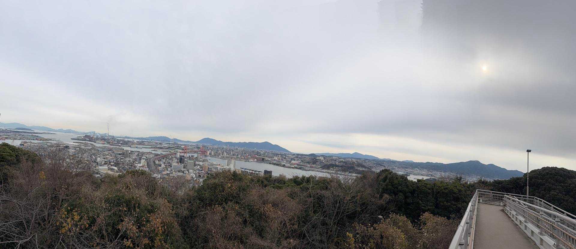 ⑦高塔山
展望台は工事中でした