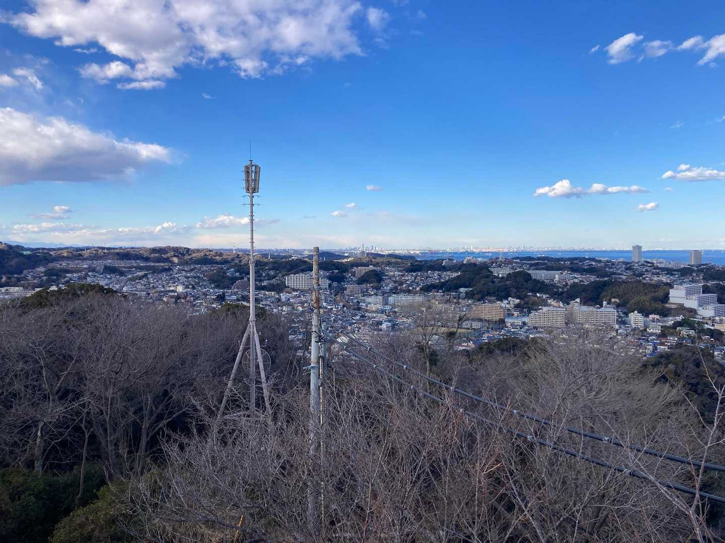 前田橋バス停-大楠山ハイキングコース入口-大楠山-衣笠山- 縦走コースの写真