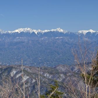 荒川岳から聖岳まで。