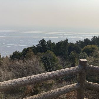 やはり霞んでいて遠くは見えませ〜ん🤣