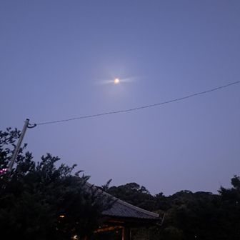 05:05出発～！！まだ月がみえる🌛