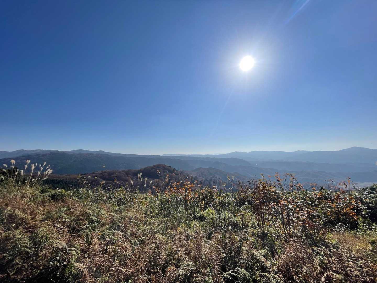 高清水トレイル登山口-大畝山-御林山-池川山-ブナの谷頭- 往復コースの写真