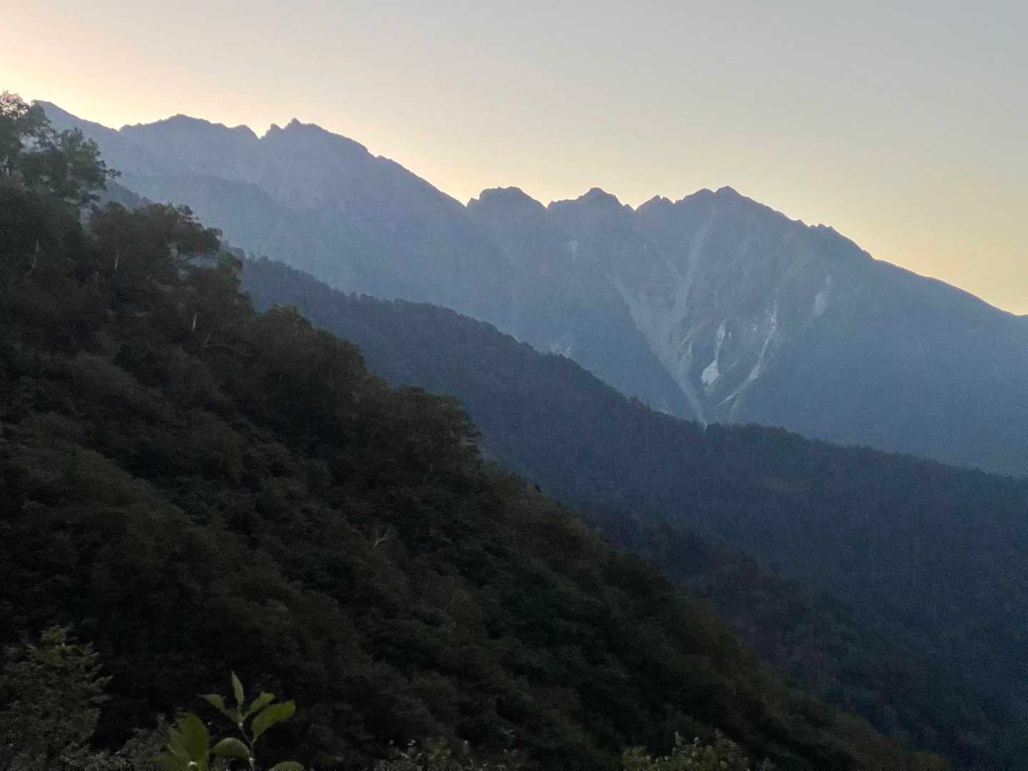 穂高連峰。