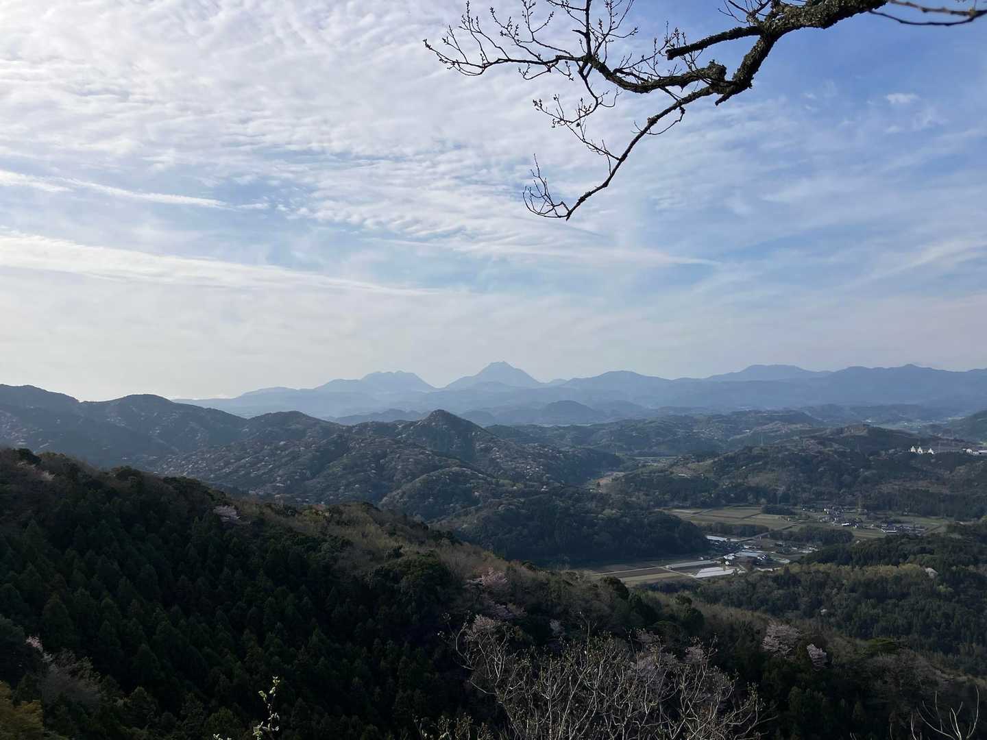 由布岳が見える
