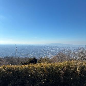 縦走路イチのナイスビュー、パノラマ駐車場