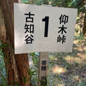 目的地、仰木峠到着