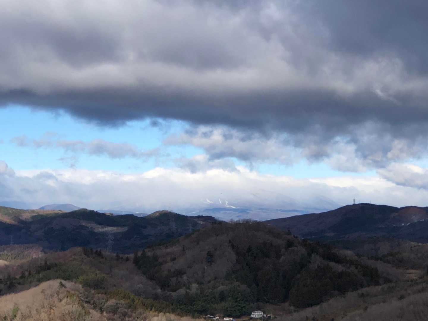 蔵王がどーんと！
雲☁️が😢