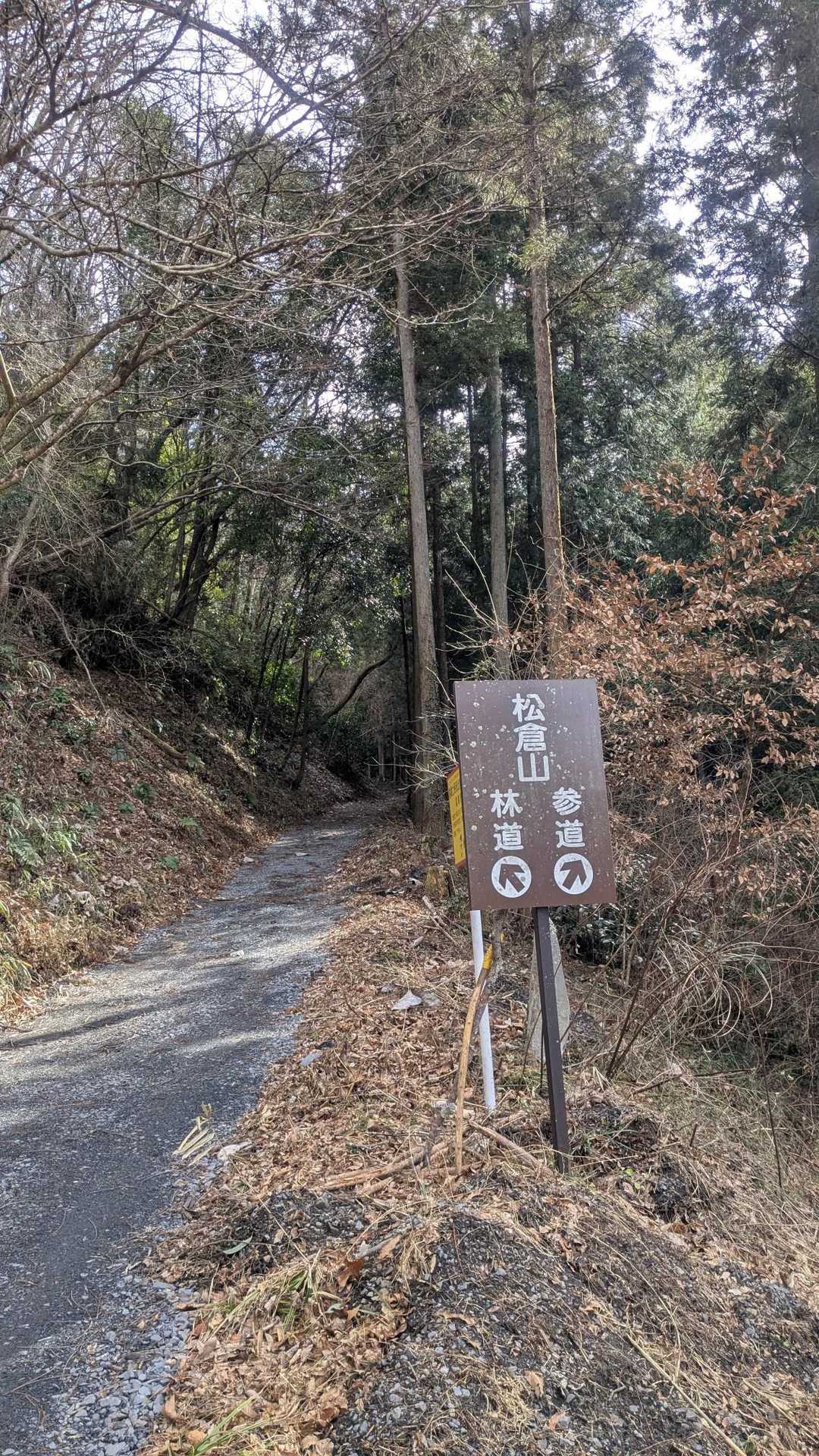 松倉山 往復コースの写真