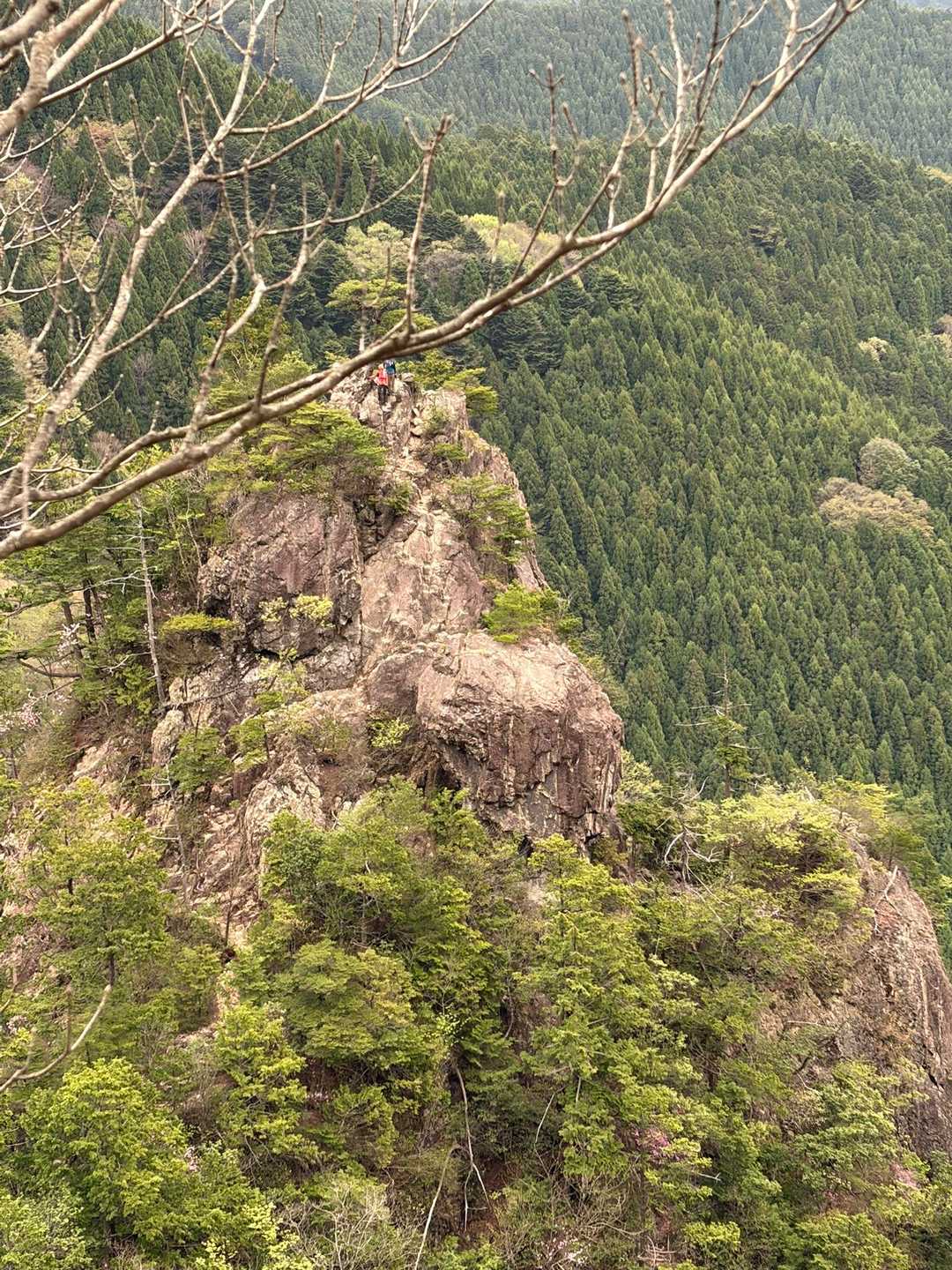下に先程の地蔵岳のピークが見えます。