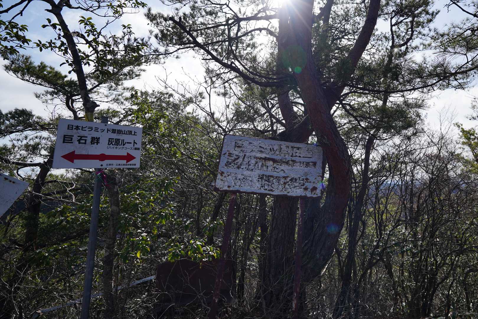 あっという間に山頂
標識読めません😂