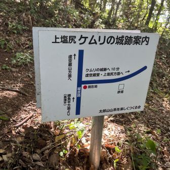 なんなのだケムリの城跡とは。狼煙をあげる拠点的な？

興味をひかれるけど今日は行かない。