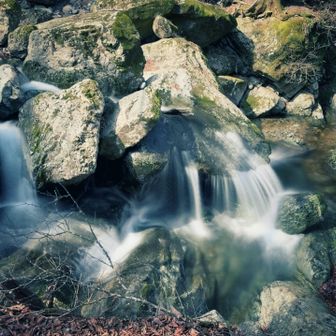 5合目から対岸へ